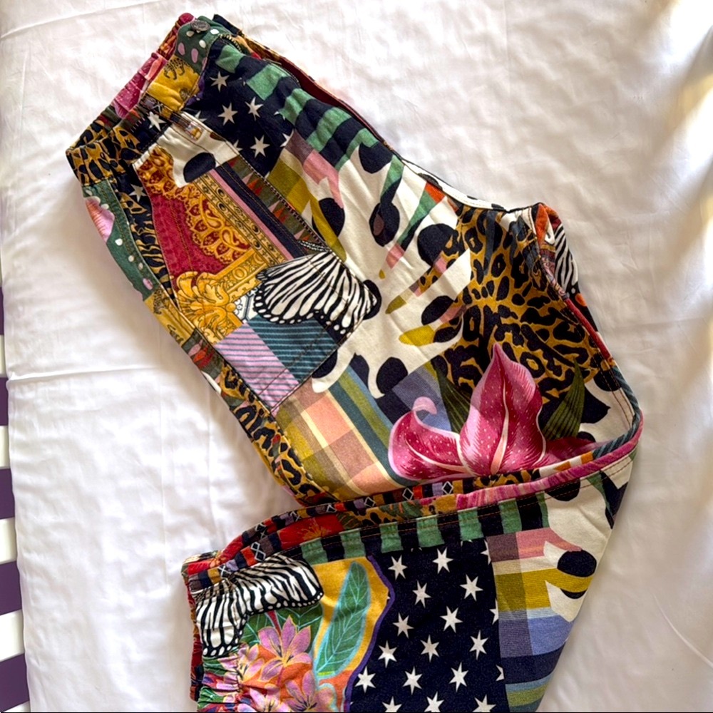 Colorful Patchwork Pants